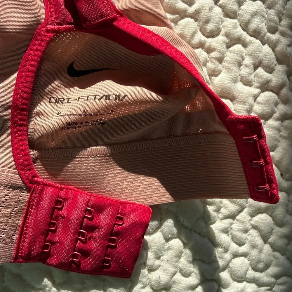Nike Dri-FIT ADV Alpha High-Support Sports Bra Peach and Red Sports Bra Sz M - Picture 6 of 12